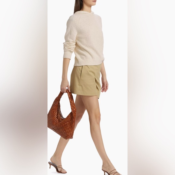 Theory Stretch Cotton Chino Shorts. Ladies 10 - Picture 2 of 15